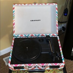 Crosley Multicolored Chevron Portable Turntable